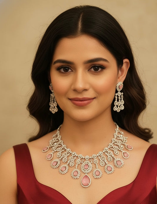 American diamond necklace set