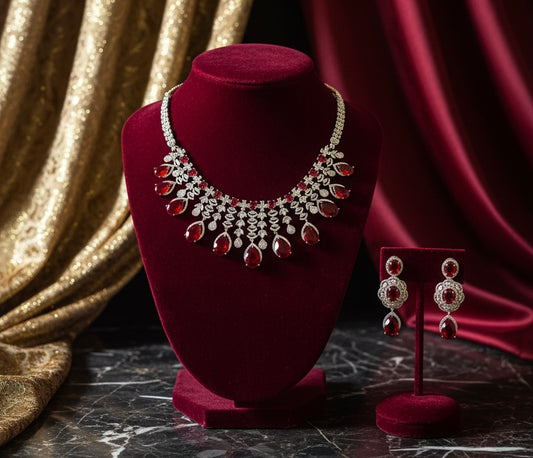 American diamond necklace