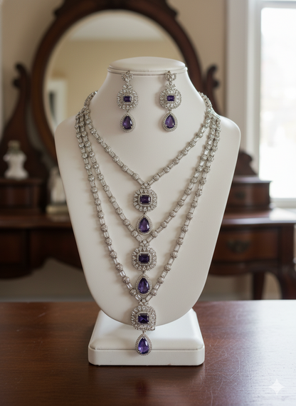 American diamond necklace set