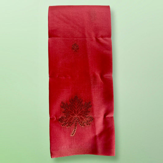 Festive Peach & Purple Soft Silk Saree with Traditional Gold Zari Work